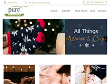 Tablet Screenshot of amblerpurespa.com